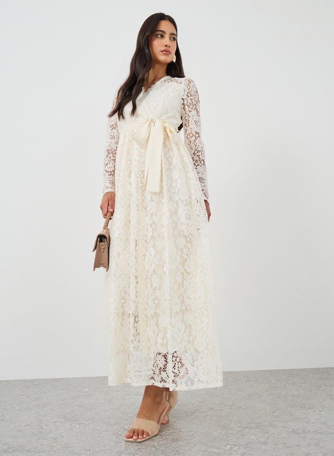 Styli Lace Maxi Dress - Image 1