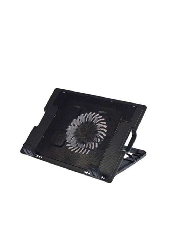 Generic Cooling Fan Stand with Fan, 2 USB Ports and LED Light for Laptop, MacBook  - Image 1