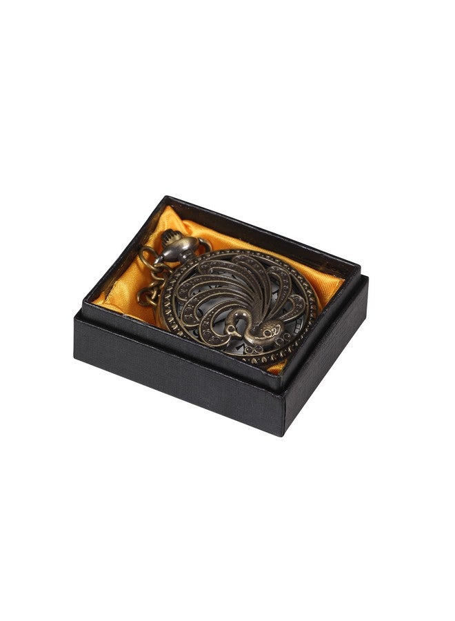 RainSound Metal Peacock Design Vintage Pocket watch Keychain - Image 4