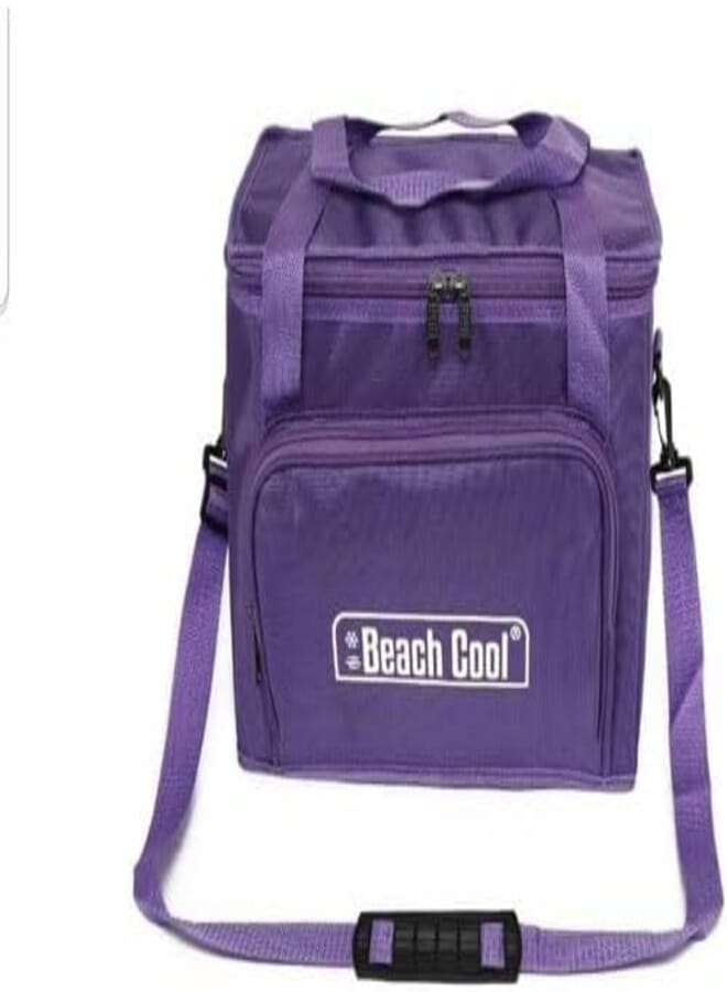 25L Purple Lunch Bag Padded Inside Keep Hot and Cold Food With Adjustable Strap