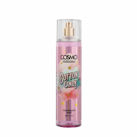 Cosmo Delicious Cotton Candy Fragrance Mist 250ml, Sweet Spun Sugar & Bubblegum Scent, Light Fruity Body Spray, Perfect For Everyday Wear, Long Lasting Perfume For Women & Men
