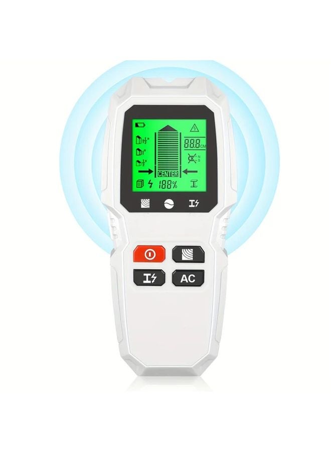 Orange 5 In 1 Wall Scanner Stud Finder Metal Wood Detector LCD Display High Precision - Image 3