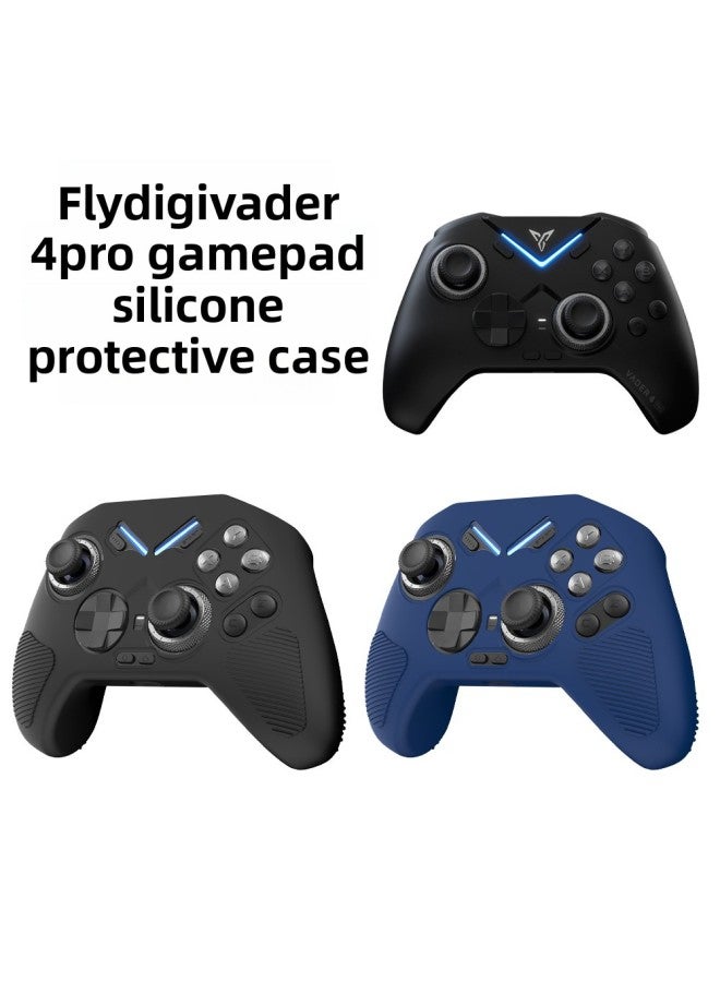 For Feizhi Black Samurai FLYDIGI Vader 4 Pro Gamepad Silicone Protective Case Simple Solid Color-Product Color:V16 Blue