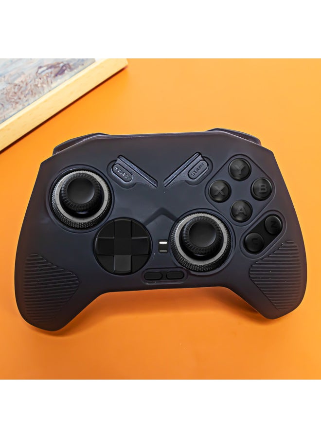 For Feizhi Black Samurai FLYDIGI Vader 4 Pro Gamepad Silicone Protective Case Simple Solid Color-Product Color:V16 Blue