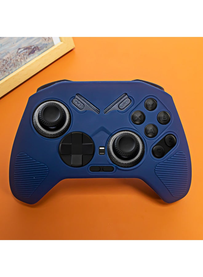 For Feizhi Black Samurai FLYDIGI Vader 4 Pro Gamepad Silicone Protective Case Simple Solid Color-Product Color:V16 Blue