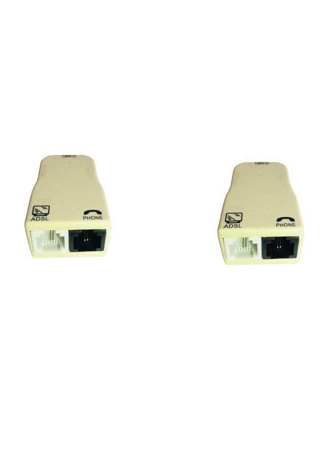 Taimi - DSL Filter Phone Jack Splitter DSL Splitter Filter Z-Blocker for Phone Line pack of 2 - Image 1