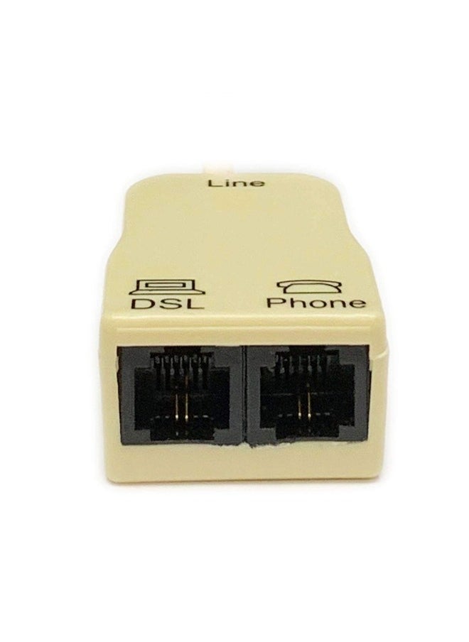 Taimi - DSL Filter Phone Jack Splitter DSL Splitter Filter Z-Blocker for Phone Line pack of 2 - Image 1