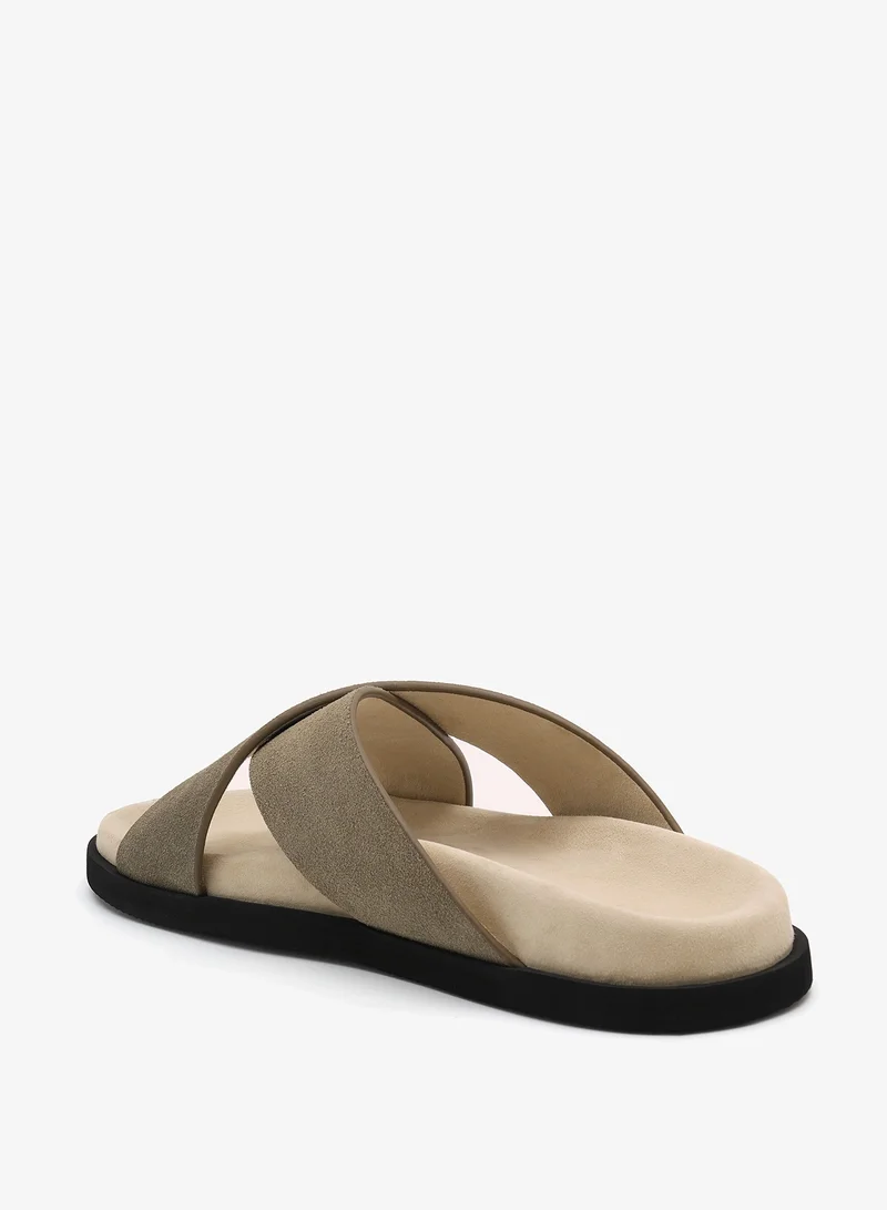 لوريان Benedetto - Cross leather sandals
