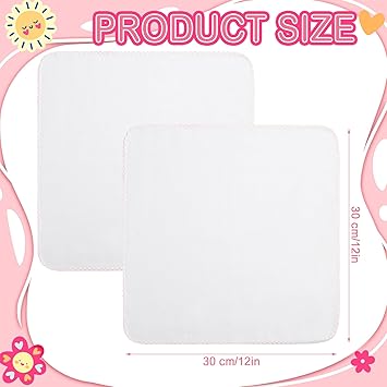 Lanjue 24 Pcs Muslin Face Cloths 12x12 Inch Cotton Face Cloths Muslin Squares Reusable Facial Towels Cleansing Remover Cloths for Makeup Removal Facial Cleaning - Image 2