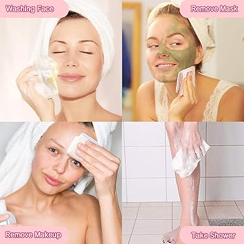Lanjue 24 Pcs Muslin Face Cloths 12x12 Inch Cotton Face Cloths Muslin Squares Reusable Facial Towels Cleansing Remover Cloths for Makeup Removal Facial Cleaning - Image 4