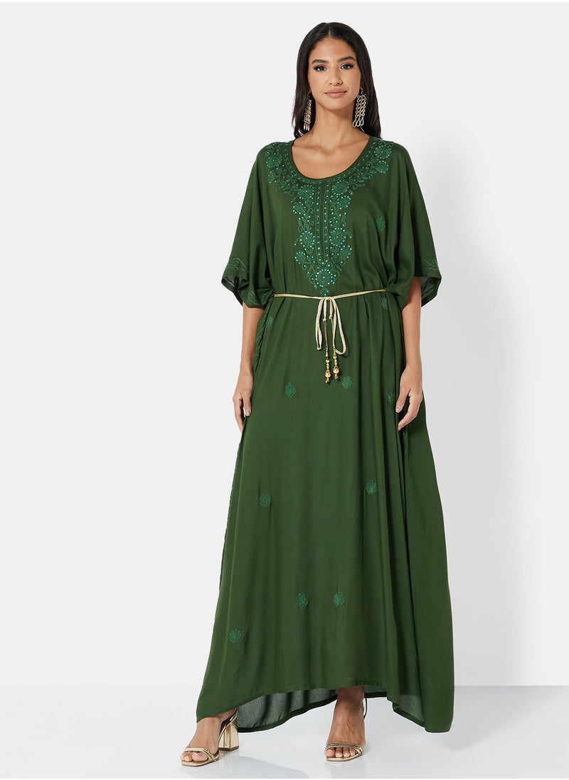 ARABIAN CLOSET EMBROIDERED KAFTAN  - Image 1