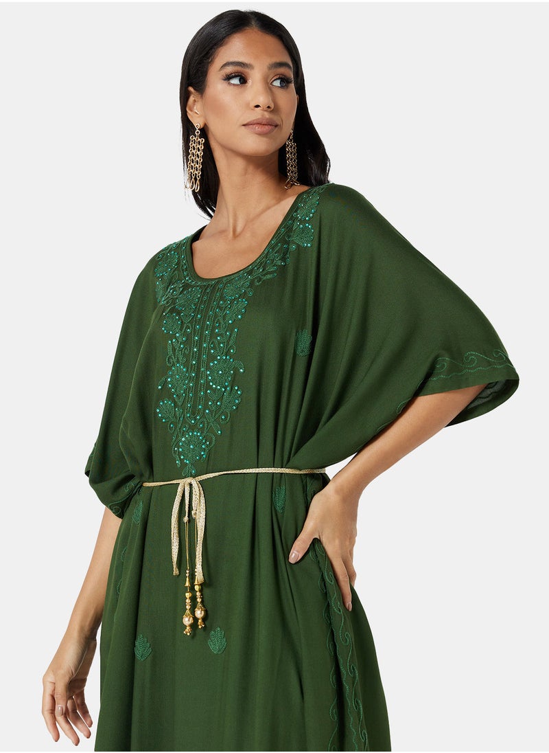 ARABIAN CLOSET EMBROIDERED KAFTAN  - Image 4