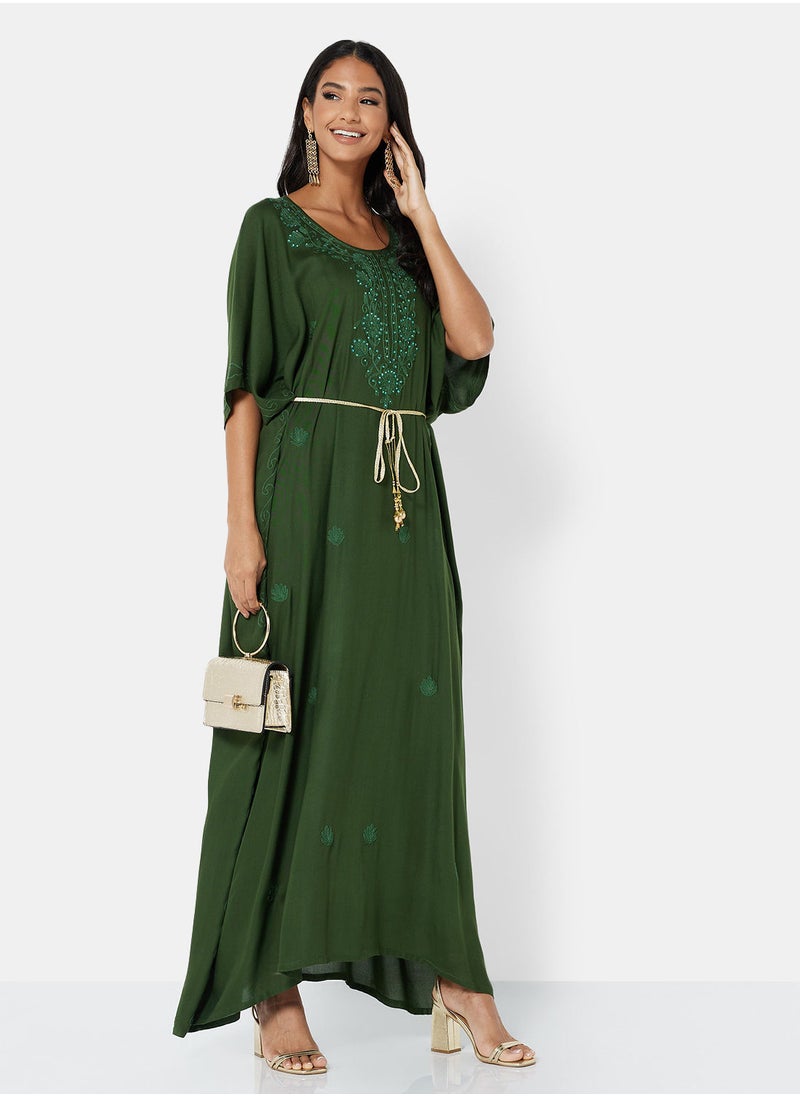 ARABIAN CLOSET EMBROIDERED KAFTAN  - Image 3