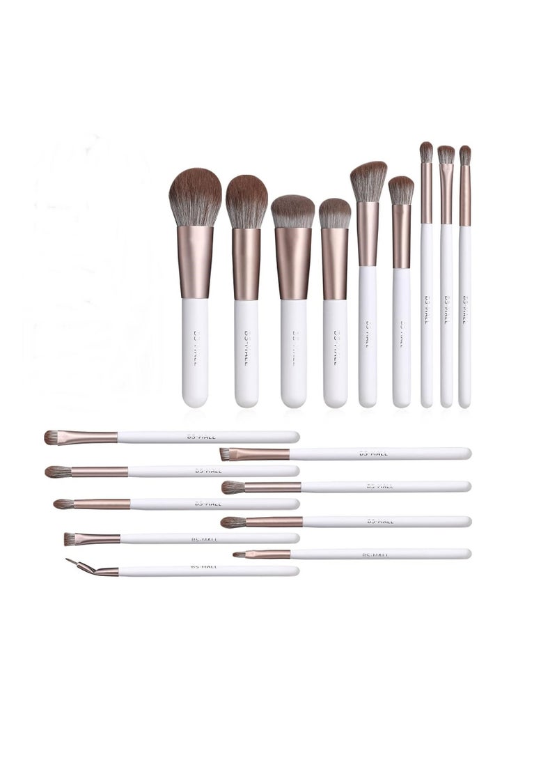 BS Mall Makeup Brushes18 Pcs Premium Synthetic Powder Foundation Blush Contour Concealers Lip Brushes - Image 1