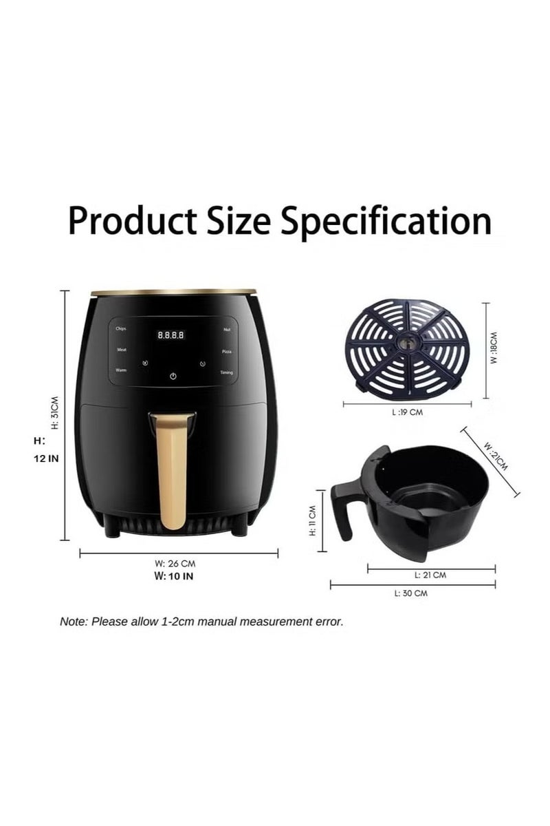 SILVER CREST Silver Crest - 2400W Air Fryer - 6L - LCD Touch Screen - Image 3