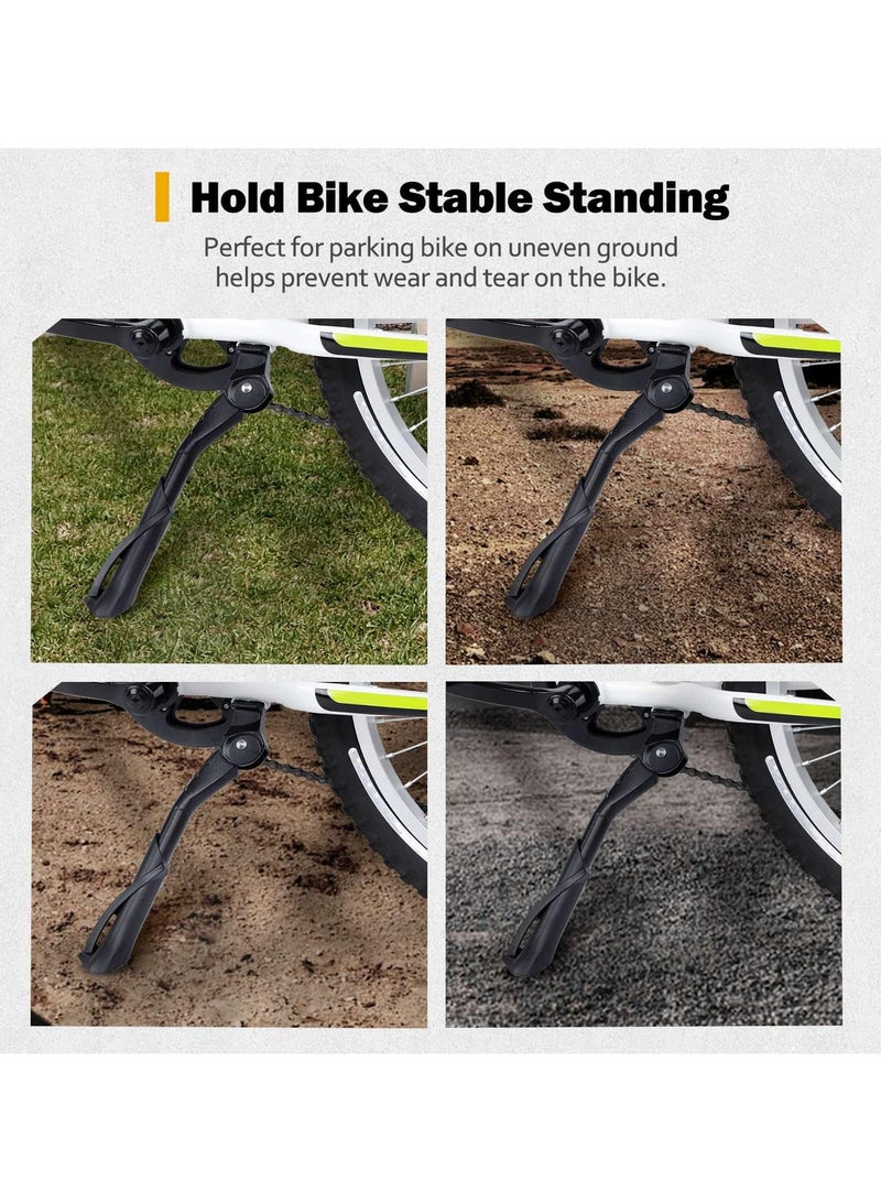 Bike Kickstand for Kids Bike 18 20 22 inch Wheel, Center Mount Bicycle Kick Stand, Universal Adjustable Child Kickstands, Adjustable Bicycle Kickstand, for 18-22 Adult Mountain Bike, Road Bike