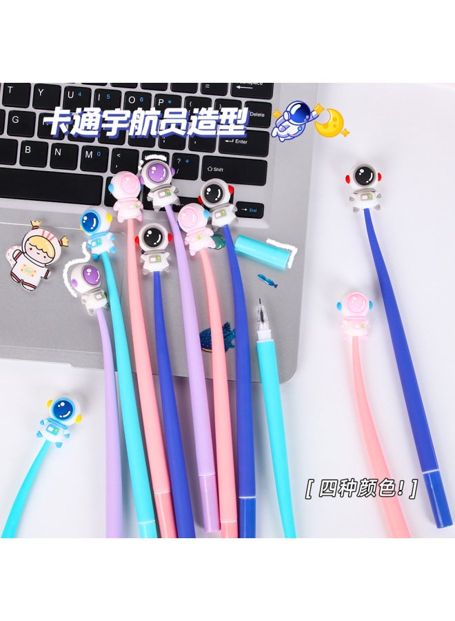 HELPS Creative Astronaut Soft Silicone Gel Pen For Primary School Students Cute Shake Pen Cartoon Shake Pen Learning Stationery Gifts - Image 2