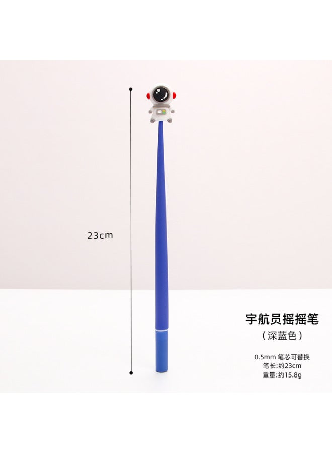 HELPS Creative Astronaut Soft Silicone Gel Pen For Primary School Students Cute Shake Pen Cartoon Shake Pen Learning Stationery Gifts - Image 1