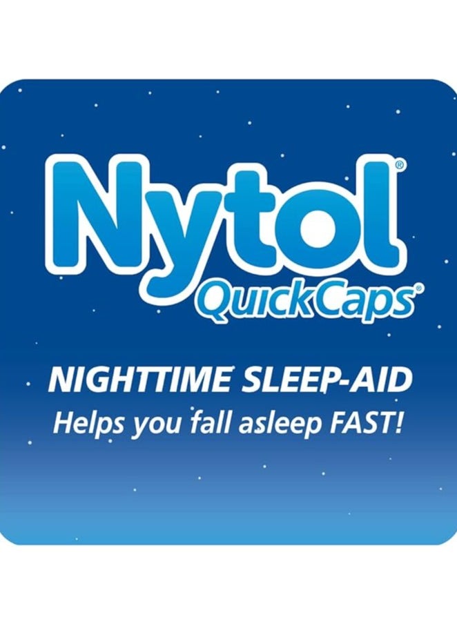 Nytol Quick Caps With Diphenhydramine Hcl Nighttime Sleep Aid 32 Caplets  - Image 3
