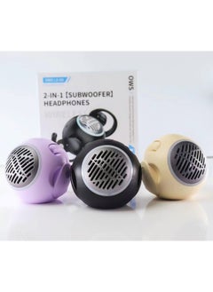 Generic Portable Mini Speaker TWS Open Ear Headphones with Earhook,3D Ball Charging Case Clear Stereo Sound Built-in Mic,Wireless Headset Earbuds Workout Sports Fitness Earphones Bluetooth 5.4(Vintage White)  - Image 4