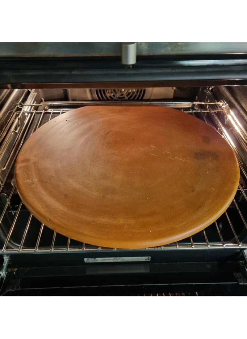 Generic - Terracotta Clay Pizza Stone - Round 35cm - Image 1