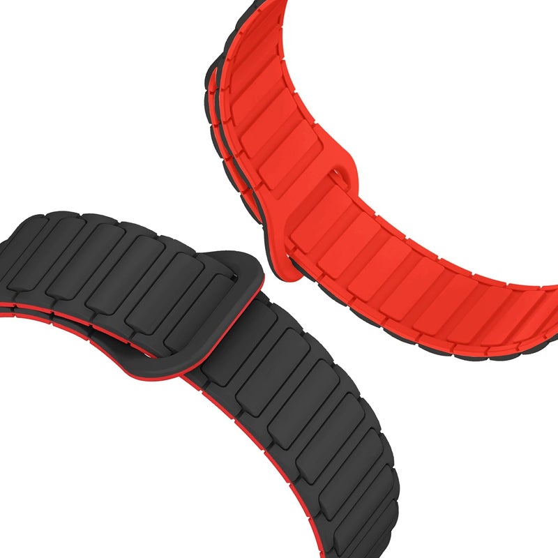 ACM حزام ساعة مغناطيسي سيليكون 22 مم متوافق مع ساعة Noise Colorfit Pro 6 Max الذكية حزام ملون فاخر - Image 4