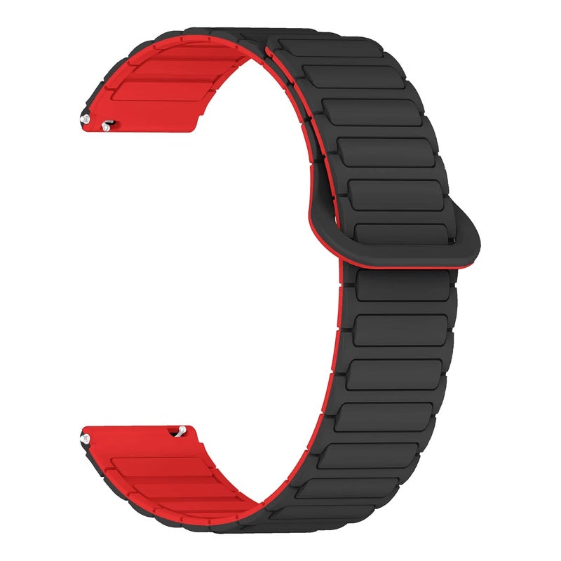 ACM حزام ساعة مغناطيسي سيليكون 22 مم متوافق مع ساعة Noise Colorfit Pro 6 Max الذكية حزام ملون فاخر - Image 1