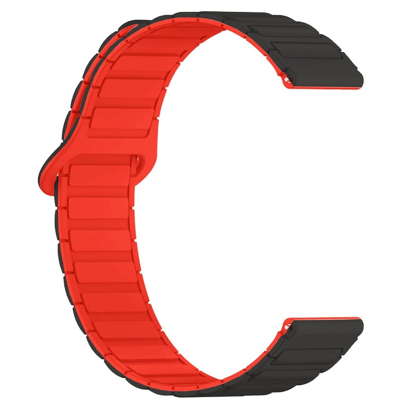 ACM حزام ساعة مغناطيسي سيليكون 22 مم متوافق مع ساعة Noise Colorfit Pro 6 Max الذكية حزام ملون فاخر - Image 2