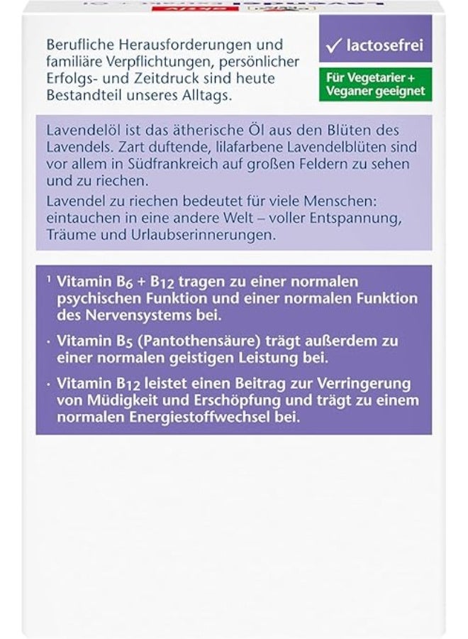 Doppelherz Lavender Extract + Oil – With Vitamin B6 & B12 – Supports Normal Function of the Psyche & Nervous System – 30 Tablets – Made in Germany - Image 3