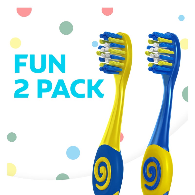 Colgate Bluey Extra Soft Toothbrush for Kids, Kids Toothbrush Pack with Built in Suction Cup Toothbrush Holder, Designed for Children Ages 2 and Up, Extra Soft Bristles, 2 Count (Pack of 1) - Image 2