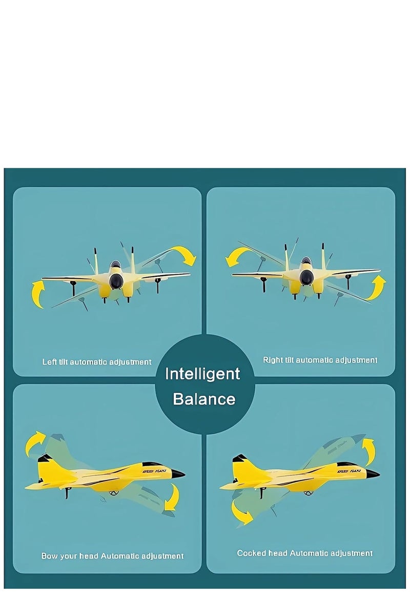 YelaJoy Remote Control Wireless Airplane Toy with Lights, Su-35 Rc Glider 2 Channel 2.4 GHZ Remote Control Planes, Outdoor Foam Rc Aircraft for Hobby Rc Airplanes,Included 1 Battery - Image 4