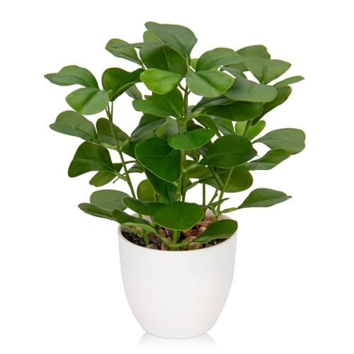 Briful Fake Plants Artificial Greenery Potted Faux Lifelike Plant for Farmhouse Home Garden Party Decoration - Image 1