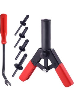 Glarks 42Pcs Plastic Rivet Gun Set, Fastener Removal Tool and Universal Pop Rivet Assortment Set for Installing and Removing Car Door Panel and Upholstery Clips  - Image 1