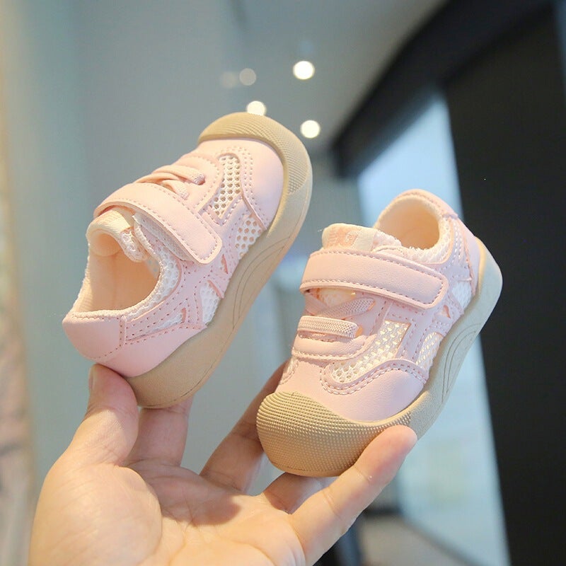 Mesh Sneakers Lightweight Flexible Sole Walking Shoes For Kids Indoor And Outdoor Activities - Image 1
