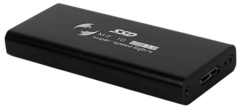 KM Technology M.2 to USB 3.0 1.8" SSD Portable Casing/Enclosure M.2 SATA SSD to USB 3.0 External ssd Reader Converter Adapter Enclosure - (Black)