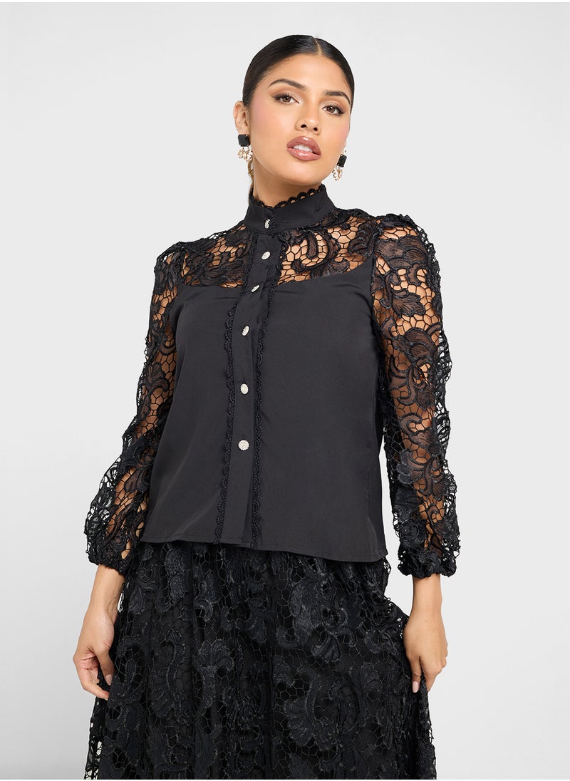 ELLA Lace Top & Skirt Set  - Image 3
