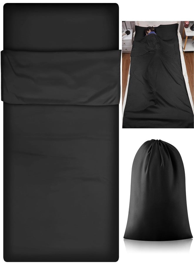 Irenare Self Tan Sleep Sack Reusable Body Self Tanners Lightweight Breathable Tanning Sleeping Sack for Bed Travel Sleeping Bag(Black - Image 1