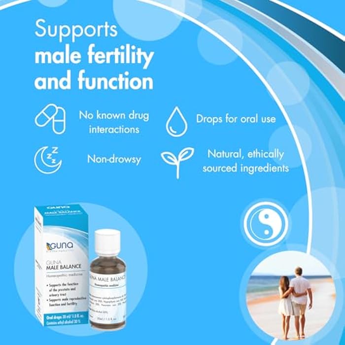 Guna Male Balance Homeopathic Prostate Support, Urinary Tract Support - 1 Ounce - Image 2