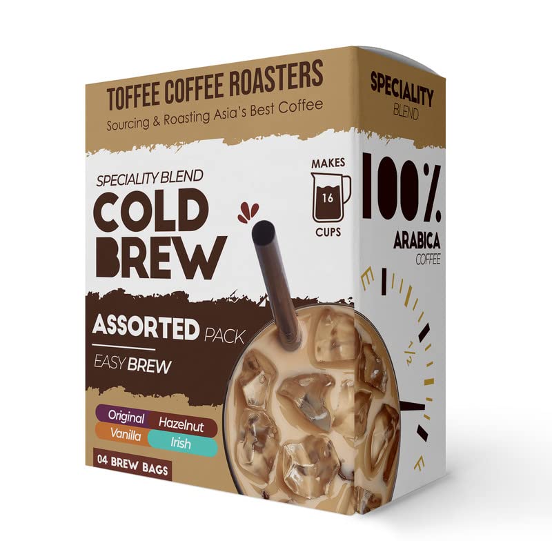 Toffee Coffee Roasters | Assorted Cold Brew Bags | Free Mason Jar | Easy Brew Coffee | Cold Brew Coffee | Pack of 8 Bags | 100% Arabica Coffee | Makes 32 Cups of Coffee - Image 2