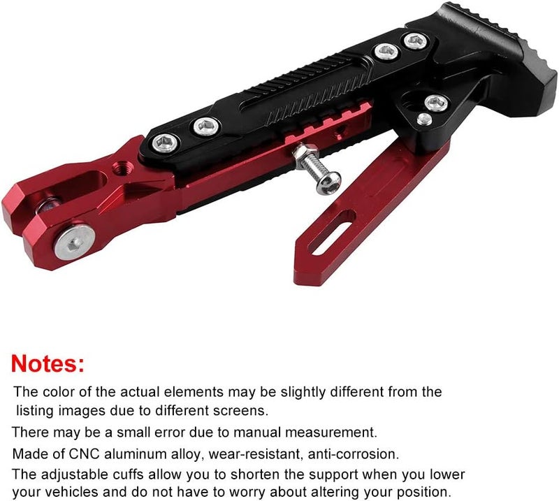 CYSKY Adjustable Motorcycle Kickstand Tripod Holder - Universal Aluminum Side Stand for Motor Scooters - Image 4