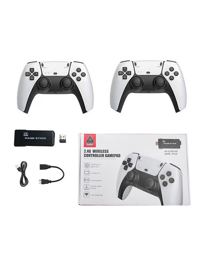 4K HD Video Game Console, Dual 2.4G Wireless Controllers, Plug & Play Video Game Stick, 20,000 Built-in Games, M8pro Handheld Game Console - Image 1
