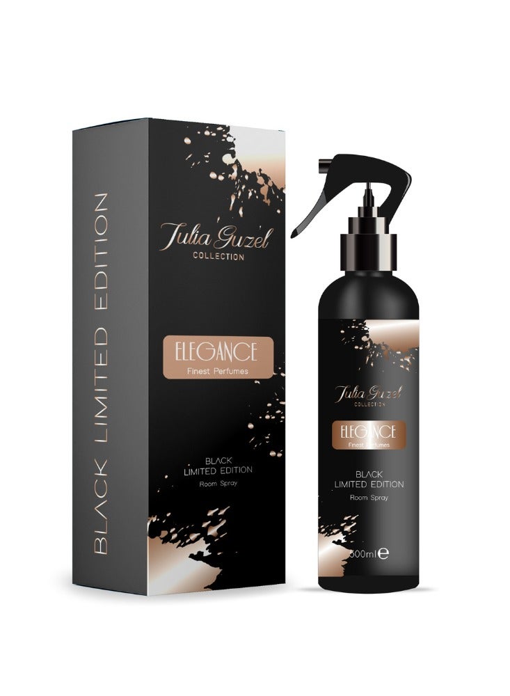 Julia Guzel - Room Spray  (Black) - Elegance - Air and Clothes Freshener - 500 ml