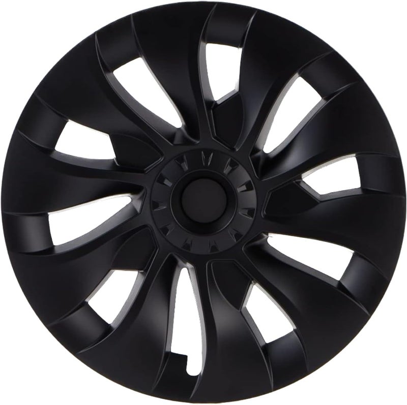 KAVANIC 18 Inch Matte Black Wheel Cover Hubcap for Tesla Model 3 - Uberturbine Style - Image 1