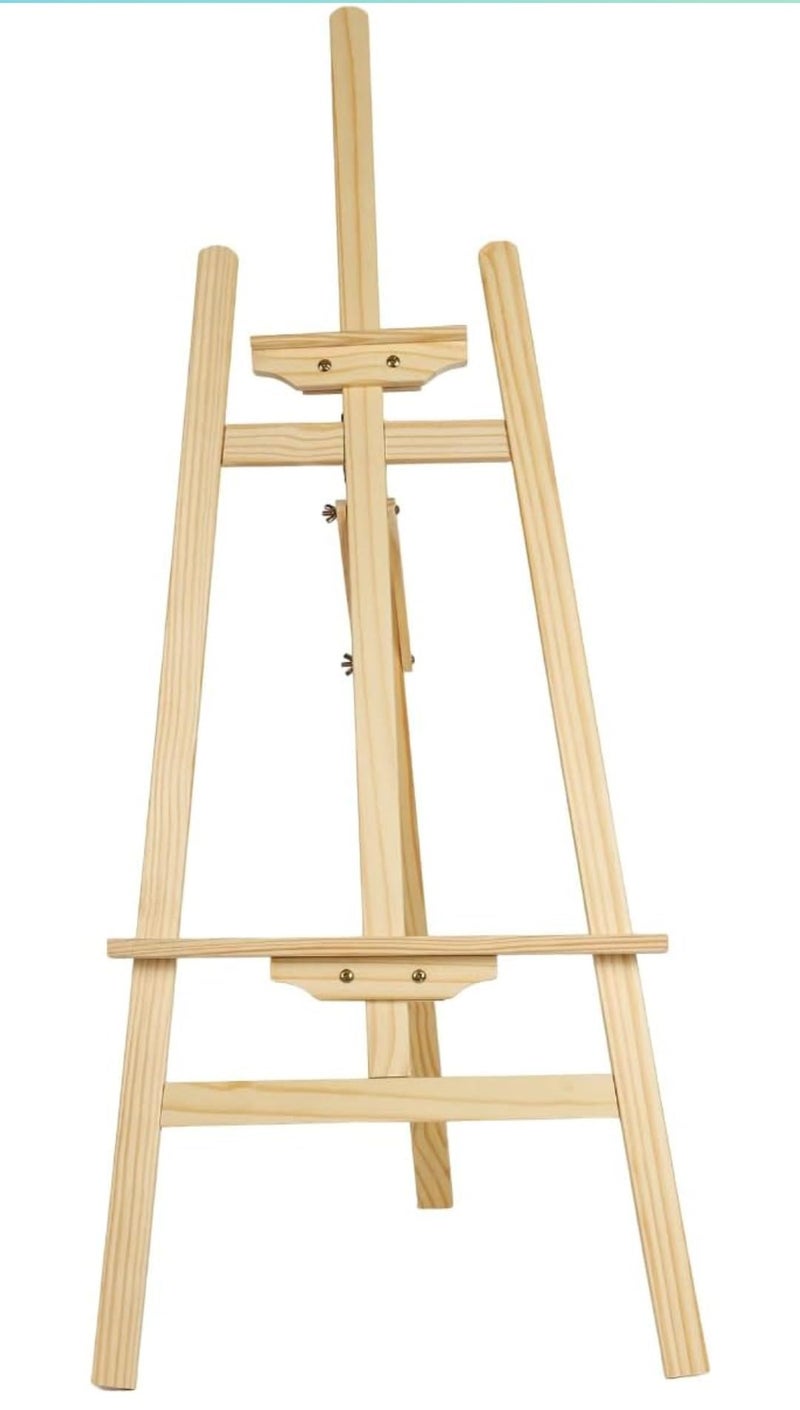 VRB DecTM Wooden Foldable/Adjustable Easel Stand for displaying Great Artwork Sketch,Art Painting,Canvas,Business Promotions, Display, Artist Students (6 Feet - 1 Pcs) - Image 5