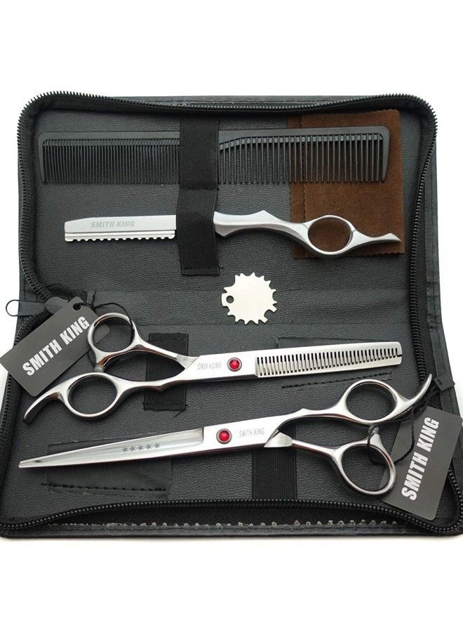 7.0 Inches Professional hair cutting thinning scissors set with razor (Silver) - pzsku/Z4BA2962016C75F138459Z/45/_/1686520418/82a068e1-9d20-4451-8826-86c91baa14f9