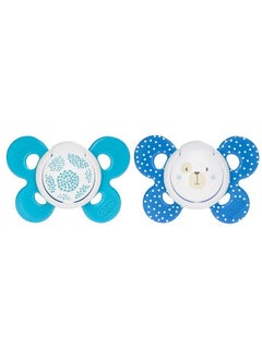 Chicco Physioforma Utra Ergonomic Pacifier For Babies (6-16 Months) (1 Pc) (Any Colour) | Baby Teether/ Soother With Unique Shape To Support Baby'S Breathing | Soft Silicon Material | Bpa Free (Blue)  - Image 1