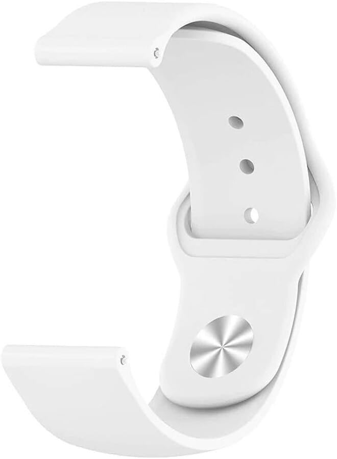 EP Sport Silicone Band Strap (White, 22mm)