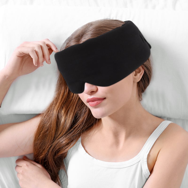 قناع للعينين معتم، قابل للتعديل لنوم مريح في المنزل أو أثناء السفر - Image 5