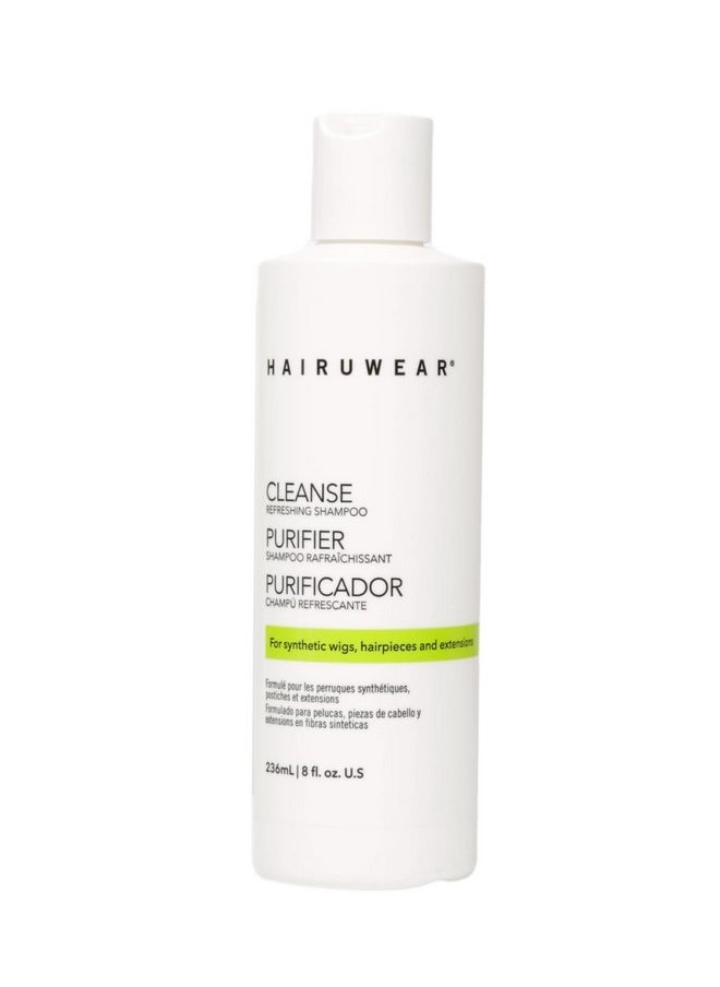 هير يو وير شامبو وغسول منعش HairUWear CLEANSE للشعر المستعار الصناعي والشعر المستعار ووصلات الشعر، 8 أونصة سائلة 