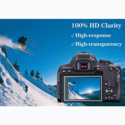 ULBTER Rebel T8I Screen Protector Appliable for Canon EOS Rebel T8i / EOS 850D Camera & Hot Shoe Cover [2+3Pack], 0.3mm 9H Hardness Tempered Glass Saver Anti-Scrach - Image 5